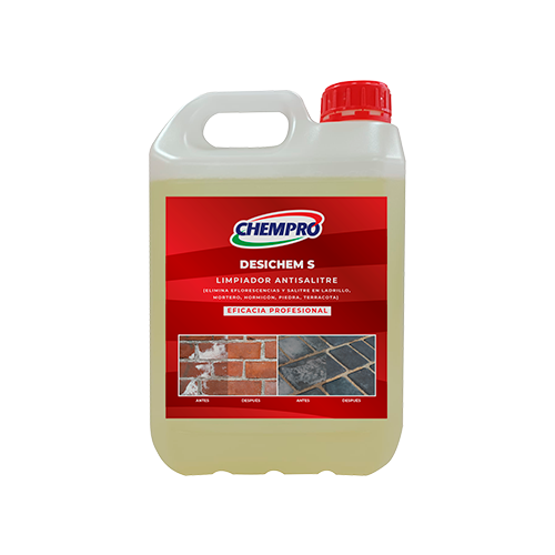 DESICHEM S Limpiador anti-salitre de fachadas y pavimentos.